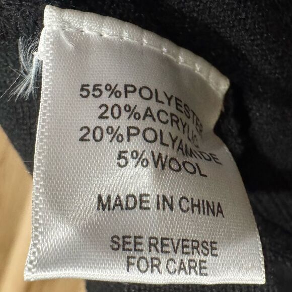 Lucy Paris Black Band Strappy Top Sweater Women’s Small - Picture 4 of 4